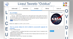 Desktop Screenshot of liceulovidius.ro