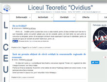 Tablet Screenshot of liceulovidius.ro